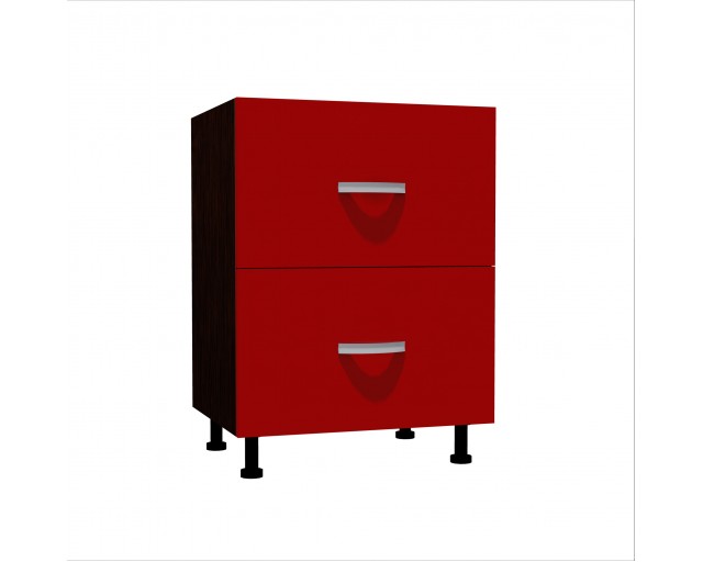 Corp inferior 60 cu 2 sertare metalice greutate Zebra rosu Corp inferior 60 cu 2 sertare metalice greutate Zebra rosu
